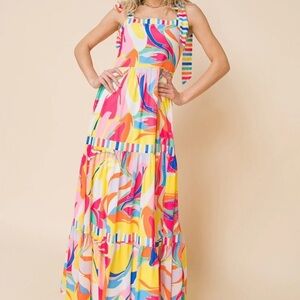NWT Flying Tomato Palm Beach Maxi Dress